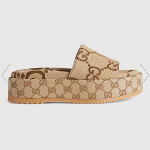 Women's platform slide sandal